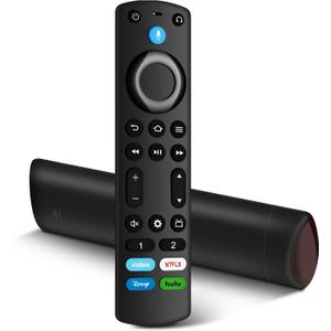 Remote Control Replacement for AMZ Fire Smart TV Stick (2nd Gen/3rd Gen/4K/4K Max/Lite/HD), Smart TVs (3rd Gen), for Insignia-Toshiba-Pioneer- Omni QLED Series Smart TVs Cube (1st & 2rd & 3nd Gen)