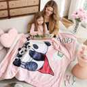 weigelia Mom is Charging Blanket - Pink Soft Fleece Throw Blanket Gift for Mom, Cozy Throw for Women, Couch Blanket for Christmas, Birthday, Mothers Day, 50"x60"