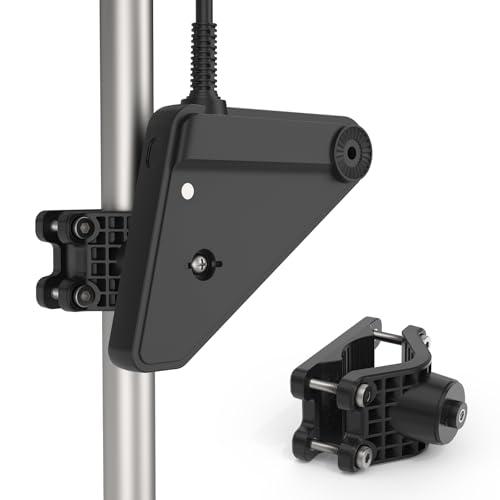 Koroao Adjustable Pole Clamp Transducer Mount Compatible with Lowrance Eagle Eye 9 - for 20-50mm Fits Round Pole , Easy Installation - Sturdy and Durable (Black)