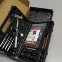 BESTNULE Punch Set, Pin Punches, Punch Tool, Roll Pin Punch Set, Made of High Quality Metal Material Including Punches and Hammer, Mechanical Repair Tool, with Organizer Storage Box (with Bench Block)