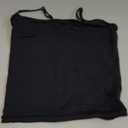 Pact Women's Cotton Camisole Tank Top with Built-in Shelf Bra (Large, Black)
