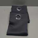 ChrisDowa Grommet Blackout Curtains for Bedroom and Living Room - 2 Panels Set Thermal Insulated Room Darkening Curtains (Dark Grey, 42 x 63 Inch)