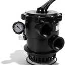 261185 Clamp Style Multi-Port Valve Compatible with Pentair Tagelus TA 100D Pool and Spa Sand Filter,2-Inch 6-Way Top Mount Control Valve