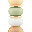 2 x Flower Teacher Lanyards ID Badge and Key Chain, Cute Silicone Beads Lanyard for Women Nurse Work Student (Lovelia)