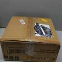 oakvivo 13in Small Foot Stool Ottoman, Round Faux Leather Foot Rest, Footstool Ottomans with Rubber Legs Under Desk, Footrest for Couch, Living Room, Bedroom, Office, 13''L x 13''W x 10.2''H, Black