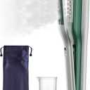 SteamPro 3-in-1 Travel Steamer for Clothes, Handheld Mini Press Iron, Pocket Flat Iron for Clothes, Portable Clip Iron Steamer, 0.85lb Light Travel Iron, 15s Fast Heat up, 10min Long Use, Green