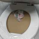 Mayfair Caswell Modern Slow Close Toilet Seat, Durable Plastic Seat, Made in USA, Round, White