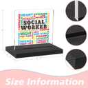 Social Worker Appreciation Gifts, Social Worker Gifts for Women, Social Work Graduation Gifts, Birthday Gifts for Social Work Practitioners, Social Worker Home Office Desk Dcor Sign, DSF89