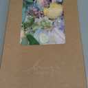 Ling's moment Fake Flowers Box, Faux Artificial Greenery Stems Foam Roses Gardenia Silk Ranunculus Fabic Flower for Centerpieces Bouquet Wedding Vase Decorations, Powder Blue & Peach, Deluxe Combo