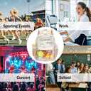 CAMTOP Clear Backpack for Stadium Events Approved Women Girls, Small Clear Bag for Concert, Work, Sporting Festival, Water Resistant Transparent Bag for School