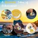 CHURYUML 9 Year Sobriety Coin | Original Hope or Storm Sober Chip | Non-Religious AA Coins Recovery Affirmation Medallions Sobriety Gifts for Anniversary Month & Year for Men & Women in Recovery