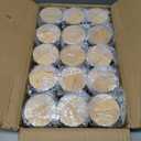 CONNOO 15 Pack 7 OZ Matte Black Candle Jars with Bamboo Lids for Making Candles, Thick Glass Candle Jars Empty Jars in Bulk with lids - Dishwasher Safe