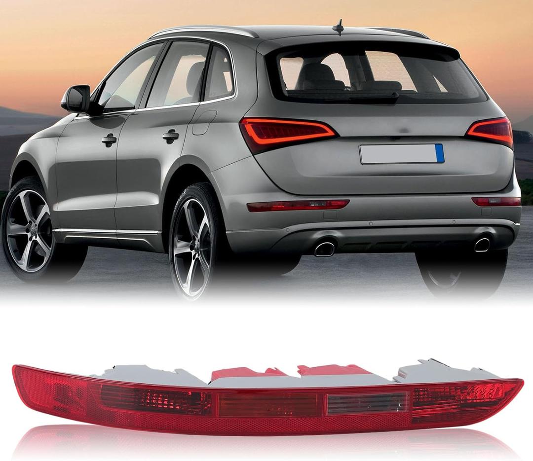 Rear Bumper Tail Light Lamp for Audi Q5 2009-2015 Rear Bumper Reflector Lower Tail Light Replace 8R0945095 Driver Side (Left)