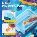 TMOL Magic Water Elf Toy Kit, Aqua Fairy Water Gel Kit for Kids with 10 Magic Gel & 6 Molds,Make Your Own Water Pets & Squishy Toys, Craft Kits for Kids Ages 8 9 10 Years Old