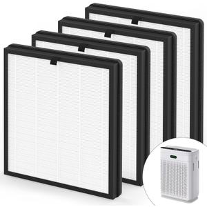 4 Pack F1 Replacement Filter Compatible with AMEIFU F1 Purifier, H13 True HEPA and Activated Carbon Filter, Replace Part #F1F