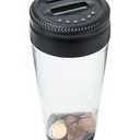Digital Coin Counting Bank with LCD Counter, Capacity Coin Bank Money Jar for Adults, Designed for All US Coins
