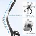 Tablet Holder for Wheelchair Arm [Pro Version] Long Arm Gooseneck Electric Wheelchair Tablet Mount Clamp for iPad Pro12.9 11 Air Mini, Galaxy Tab, iPhone, 4-13" Device