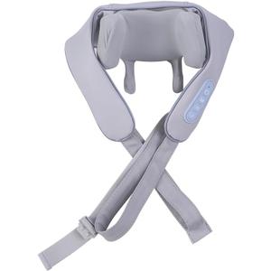 Neck massager, mini 6D kneading massage, relaxing shoulders and neck, relieving shoulder and neck stiffness and soreness, is a beautiful gift for men, women, and parents, Grey