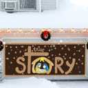 4X 9.8ft Christmas Nativity Scene Photo Backdrop Outdoor Christian Religious Birth of Jesus Banner for Photography Booth Prop Christmas Party Decoration