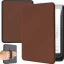 Case for 7" Kindle Paperwhite 12th Generation 2024 and Kindle Colorsoft Signature Edition, Slim Lightweight PU Leather Kindle Paperwhite Cover with Auto Sleep/Wake and Hand Strap, Antique Brown