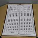 SNSLXH 5 Pack Stackable Closet Storage Basket, Multifunctional & Foldable Closet Organizer for Bathroom Kitchen Laundry Room Wardrobe Storage, Space-Saving Clothes Storage Drawer Organizer, White