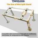 Yarssihha Mini Split Ground Stand for 9000-24000 BTU Ductless Air Conditioners Heat Pumps, Heavy Duty Adjustable Mini Split Stand, Condenser Stand, Max Load: 440LBS