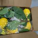 2 Pcs Artificial Lemon Flower Garland Vine, 14 Ft Fake Yellow Lemon Vines Silk Flowers Hanging Floral Garlands Decoration for Room Wall, Flower Themed Party, Wedding Supplies