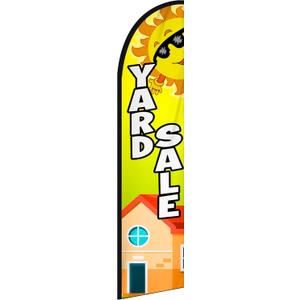 Yard Sale Business Feather Flag-11.5 Ft (Pole Not Included) | for Retail Stores, Food Trucks, Events, Exhibitions