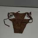 Holipick Bikini Bottoms for Women String Bathing Suit Bottom with Moderate Coverage Low Waist Swim Bottom S