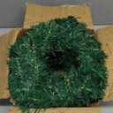 8 Pcs Christmas Wreath 10 Inch Green Artificial Wreaths DIY Faux Plain Wreaths Front Door Green Farmhouse Cabinets Wreath Indoor Outdoor Wall Decor (Classic)