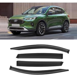 Window Rain Guards for 2020-2025 Ford Escape, Window Visor Guard Vent Wind Shade Deflector Rain Shield Protector Sun Visor for 20-25 Escape (Not Fit Active, Outside-Mount, 4 Pieces