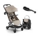 Neo Lightweight Travel Stroller with Snack Tray, Airplane-Friendly Compact Baby Stroller, One-Hand Fold Portable Stroller for Toddler 0-55lbs, Adjustable Recline Seat, UPF 50+ Canopy,Rain Cover