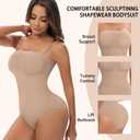 Strapless Shapewear Bodysuit for Women Tummy Control Strapless Bodysuit Triangle Seamless Body Shape Tops Going out M