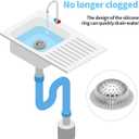 Aluvor Shower Drain Hair Catcher, Shower Drain Cover, Bathtub Drain Hair Catcher for Pop-Up & Regular Drains