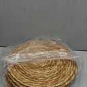 GENMOUS Woven Placemats Set of 10,12" Round Placemats Natural Water Hyacinth Boho Placemats,Farmhouse Rattan Chargers for Dinner Plates,Rustic Braided Wicker Table Mats for Dining Table,Home,Wedding