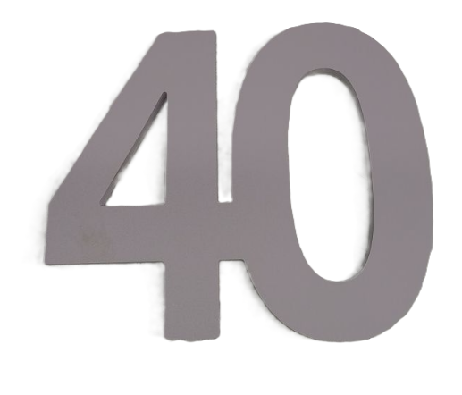 40 Sign 40th Birthday Decorations 40 Number Letter Sign Decor White Birthday Party Decorations Cheer to 40 Years Old Birthday Anniversary Centerpieces for Table Free Standing 40th Table Topper Decor