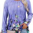 onlypuff Womens Top Long Sleeve Shirts for Women Cute Ladies Top Fashion Fall Tops 2024 Tunic Tops Blouses (S)