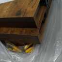 QEEIG Floating Shelves for Wall Bathroom Shelf Bedroom Kitchen Living Room Hanging Book Shelves Small Farmhouse Decor 16 inch Set of 3, Rustic Brown (015BN3)