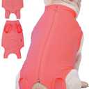 Dog Surgery Recovery Suit - After Spay, Abdominal Wounds Post Surgical Recovery, Anti Licking Breathable Dog Onesies for Small, Medium & Large Pet, Alternative Bandages Cone E-Collar (XS(Back 8 - 10" Chest 12 - 14" Weight 4 - 8lb))