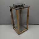 Wildwood Lanai Teak And Glass Hurricane Sm, 17Inc