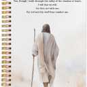 Likjad Christian Jesus Spiral Notebook Journal 5.5x8.3, Psalm 23 Bible Prayer Scripture Journals for Writing, Christian Jesus Gifts for Women, Bible Verse Hardcover Notebooks for Note Taking