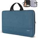 Ytonet 17 17.3 Inch Laptop Sleeve Case, Water Resistant Laptop Carrying Case with Handle, Compatible with MacBook HP Dell Lenovo Surface Asus Acer Notebooks, Gifts for Men Women Mom, Deep Teal