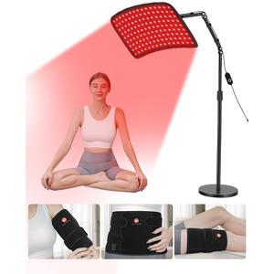 Red Light Therapy for Body, 3 in 1 Infrared Red Light Therapy Lamp with Stand & Wrap, 660nm+850nm, 4 Modes & 6 Timers, Full Body Red Light Panel at Home for Beauty Recovery Relaxation