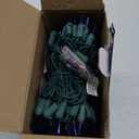 200 Blue Christmas Lights, Pack of 2 Strands 100 Count 33 ft Green Wire Incandescent-Style LED String Light (Blue)