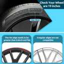 Automotive Alloy Wheel Rim Protector 19 Inch Alloy Rim Guards for Car Rims Compatible with Tesla Model 3 Model Y 19 Inch, Universal 19in