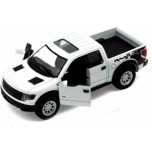 KiNSMART 2013 Ford F-150 SVT Raptor Supercrew White 1:46 Scale 5" Die Cast Metal Model Toy Truck