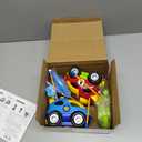 PREXTEX Cartoon Remote Control Car - 2-Pack Police and Race Car Toddler Toys - RC Cars for Kids with Different Frequencies - Easy Remote Control Toy and Thoughtful Gifts for Boys and Girls