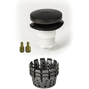 Universal Toe Touch (Tip Toe, Foot Actuated) Bath Tub/Bathtub Drain Stopper includes 3/8" and 5/16" Fittings