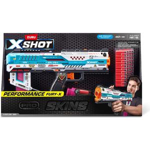 XSHOT Skins Pro Series Fury-X (40 Darts) Outdoor Foam Blaster by ZURU for Ages 14+, Air Pocket Technology Darts, Outdoor Toy for Boys and Girls, Teens and Adults