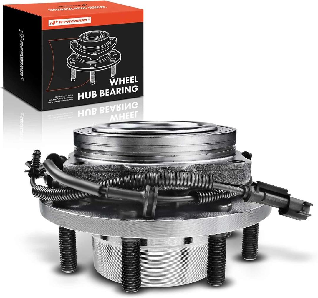 A-Premium Front Wheel Bearing and Hub Assembly with ABS & 8-Lug Compatible with Ford F-350 Super Duty 2017-2022, with DRW
